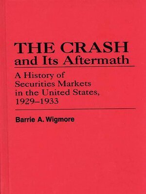 cover image of The Crash and Its Aftermath